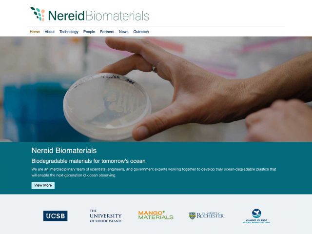 Nereid Biomaterials Website